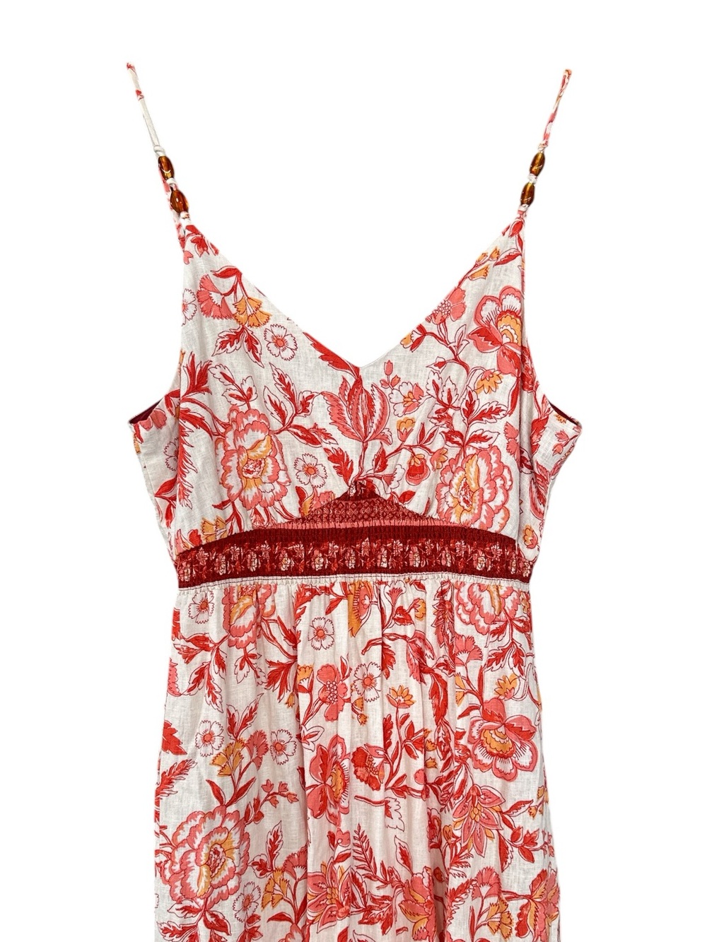 Rachel Zoe Floral Print Linen Maxi Dress - Picture 4 of 11